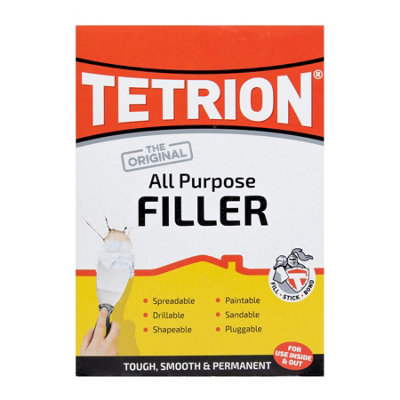 Tetrion All Purpose Ready Mixed Filler Wood Stone Concrete Bricks Metal 1.5kg x3