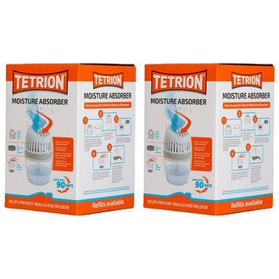 Tetrion Dehumidifier Car Home Moisture Absorber Trap Damp Improved Airflow x2 - 7