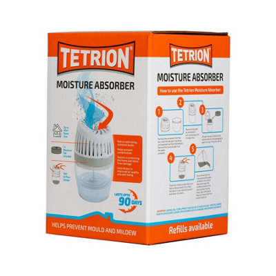 Tetrion Dehumidifier Car Home Moisture Absorber Trap Damp Improved Airflow x3
