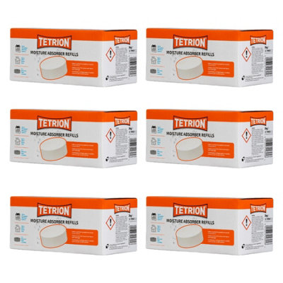 Tetrion Dehumidifier Car Home Moisture Absorber Trap Damp Refil x6 - 8