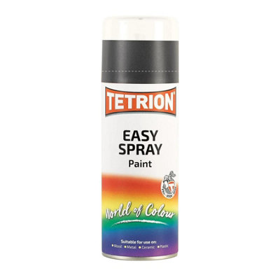 Tetrion Easy Satin Black Paint 400mL x6 Fast Drying Excellent Coverage