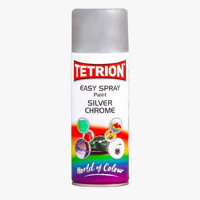 Tetrion Easy Spray Can Silver Chrome 400ml
