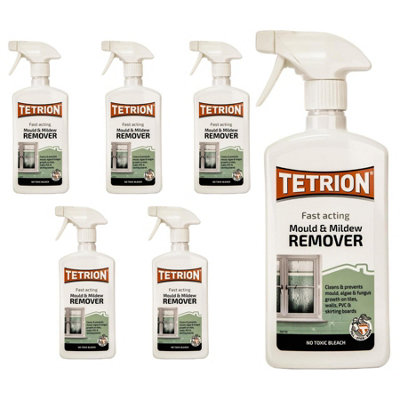 Tetrion Fast Acting Mould & Mildew Remover Trigger Spray 500ml x6