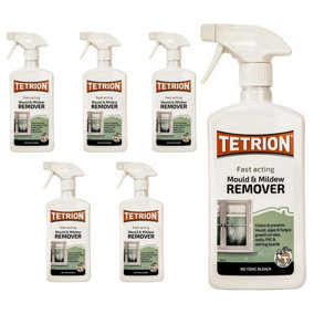 Tetrion Fast Acting Mould & Mildew Remover Trigger Spray 500ml x6