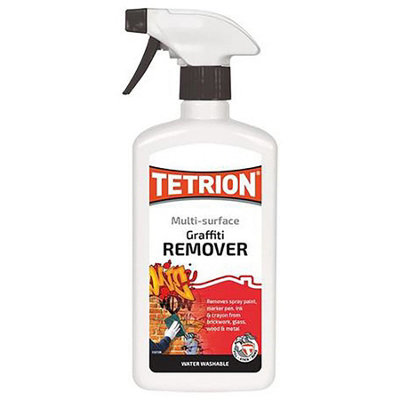 Tetrion Multi Surface Graffiti Paint Remover Trigger Spray 500ml x4 - 4