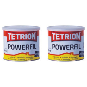 Tetrion Powerfil 2K 2 Part Body Filler Lightweight Tough Smooth White 1kg x 2