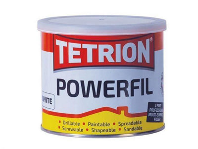 Tetrion Powerfil 2K 2 Part Body Filler Lightweight Tough Smooth White 1kg x 3
