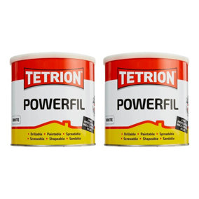 Tetrion Powerfil 2K 2 Part Body Filler Lightweight Tough Smooth White 2kg x 2