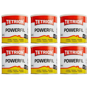Tetrion Powerfil 2K 2 Part Body Filler Lightweight Tough Smooth White 2kg x 4