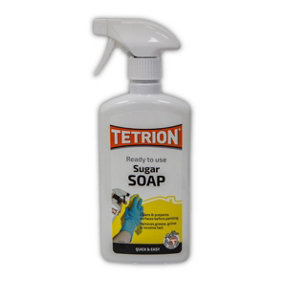 Tetrion Sugar Soap Trigger - 500mL x6 Fast Drying Excellent Coverage & Finish