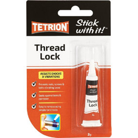 Tetrion Thread Lock Blue for Nuts, Bolts and Screws 3g x4 Excellent Coverage