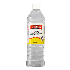 Tetrion Turpentine Substitute Clean Brushes & Paint Spills Degreaser - 750ml x 3