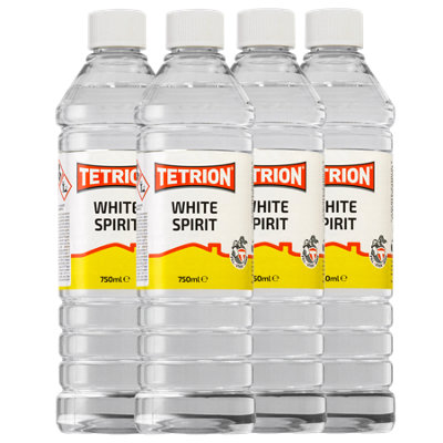 Tetrion White Spirit Clean Brushes & Paint Spills Thinner 750mL x6 Full Coverage