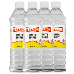 Tetrion White Spirit Clean Brushes & Paint Spills Thinner 750mL x6 Full Coverage