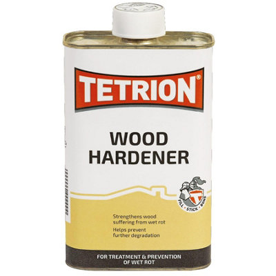 Tetrion Wood Hardener Prevent and Cure Wet Rot Internal External Use 500ml X 4