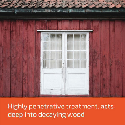 Tetrion Wood Hardener Prevent and Cure Wet Rot Internal External Use 500ml X 4