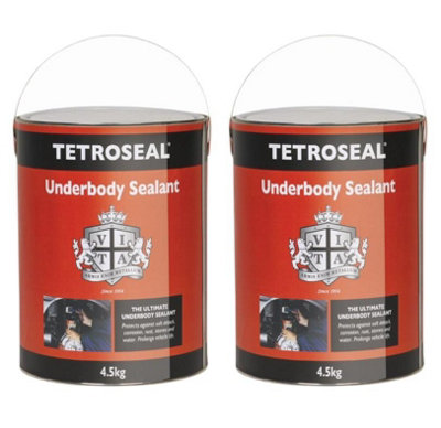 Tetroseal Ultimate Underbody Underseal Shutz Sealant - 4.5kg x2 Easy Application