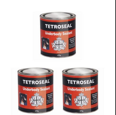 Tetroseal Ultimate Underbody Underseal Shutz Sealant - 475g x3 Easy Application