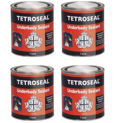 Tetroseal Ultimate Underbody Underseal Shutz Sealant - 950g x4 Easy Application