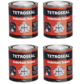 Tetroseal Ultimate Underbody Underseal Shutz Sealant - 950g x4 Easy Application