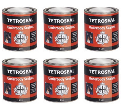 Tetroseal Ultimate Underbody Underseal Shutz Sealant - 950g x6 Easy Application