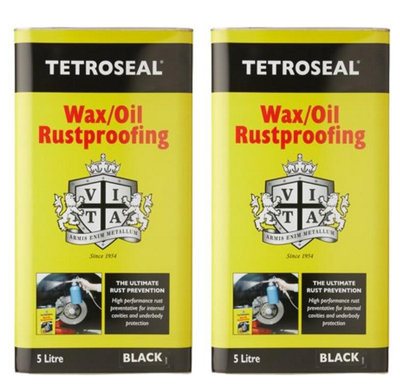 Tetroseal Wax Oil Rustproofing Black 5 Litre TWO008 main image 0
