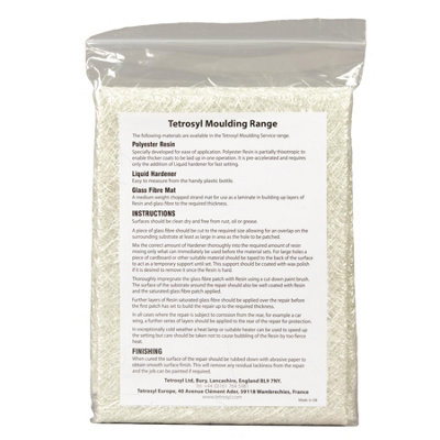 Tetrosyl Glass Fibre Matting Repair Cover Holes & Dents Car Bodywork 1sQm - 4