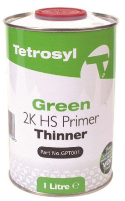 Tetrosyl Green Thinner Primer Bodywork - 1L Litre x 2