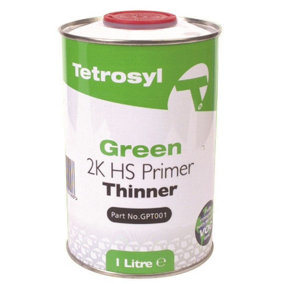Tetrosyl Green Thinner Primer Bodywork - 1L Litre x 2