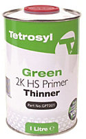 Tetrosyl Green Thinner Primer Bodywork - 1L Litre x 4