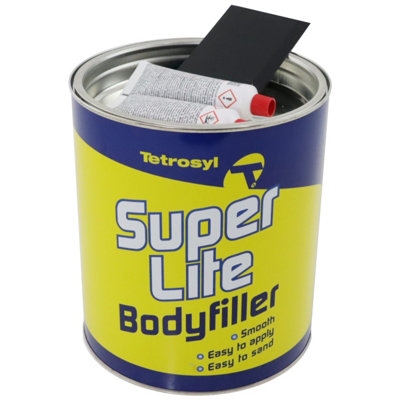 Tetrosyl Super Lite Car Body Filler, 3.5 L Kit with Hardeners and Spreader