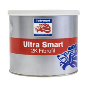 Tetrosyl Ultrasmart 2K Fibrofil Metal & Glass Fibre Car Body Filler 600g