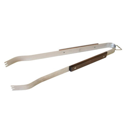 Texas Club 3-Piece Grilling Tools Set  Essential Stainless Steel Kit with Oak Handles for Every Grill Owner