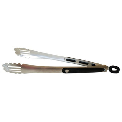 Texas Club Brushed Stainless Steel Grill Tongs: Essential Grilling Perfection at 45cm