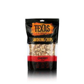 Texas Club Cherry Wood Chips, 1ltr - Infuse Fruity and Sweet Cherry Smoke Aroma into Your Grilled Delights
