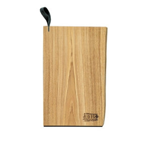 Texas Club Oak Chopping Board 40cm - Handmade with Leather Handle