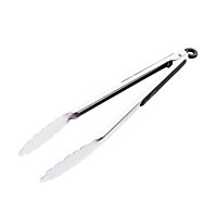Texas Club Steak Tongs - 34cm Stainless Steel, Strong and Comfortable - Ideal for Grilling and BBQ