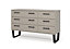 Texas Grey 3+3 drawer wide chest of drawers