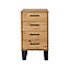 Texas Pine 4 drawer narrow chest of drawers