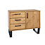 Texas Pine Small Sideboard with 1 door and 3 drawers