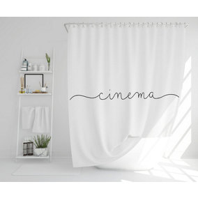 Text Cinema (Shower Curtain) / Default Title