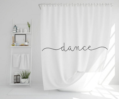 Text Dance (Shower Curtain) / Default Title Price Comparisons | Compare The Build