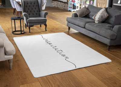 Text Inspiration Designer Special Soft Home Rug