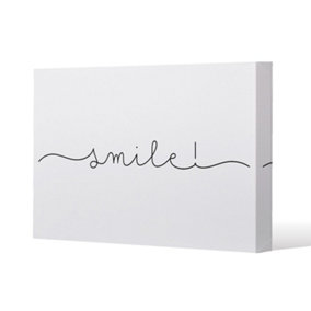 Text Smile (Canvas Print) / 46 x 31 x 4cm