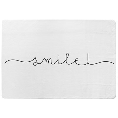 Text Smile Designer Special Soft Home Rug