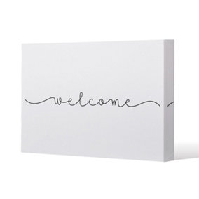 Text Welcome (Canvas Print) / 127 x 101 x 4cm