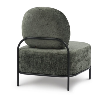 Curated visual reference: Textured Ottoman Chair Design Reference: Textured Chenille Green Flavia Accent Chair With Ottoman