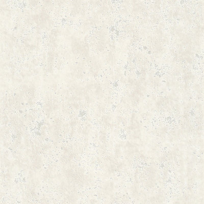 Textured Effect Concrete Design Simple Plain Wallpaper In Grey, White, Strippable Spongeable Modern Vinyl Wallpaper