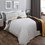 Textured Geometric Duvet Cover with Pillowcase