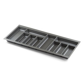 Textured Grey Cutlery Tray for 1000mm Blum Tandembox Kitchen Drawer 422mm x 912mm Storage Basalt Compartment Non Slip Texture